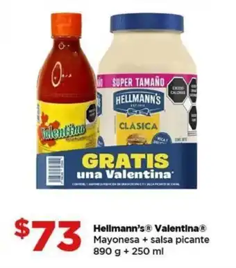 Hellmann's Valentina mayonesa + salsa picante