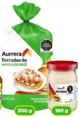 Bodega Aurrerá Aurrera tostadas de maíz o mayonesa con jugo de limones oferta
