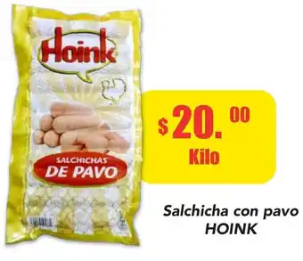 Super Aki Salsicha con Pavo Hoink oferta