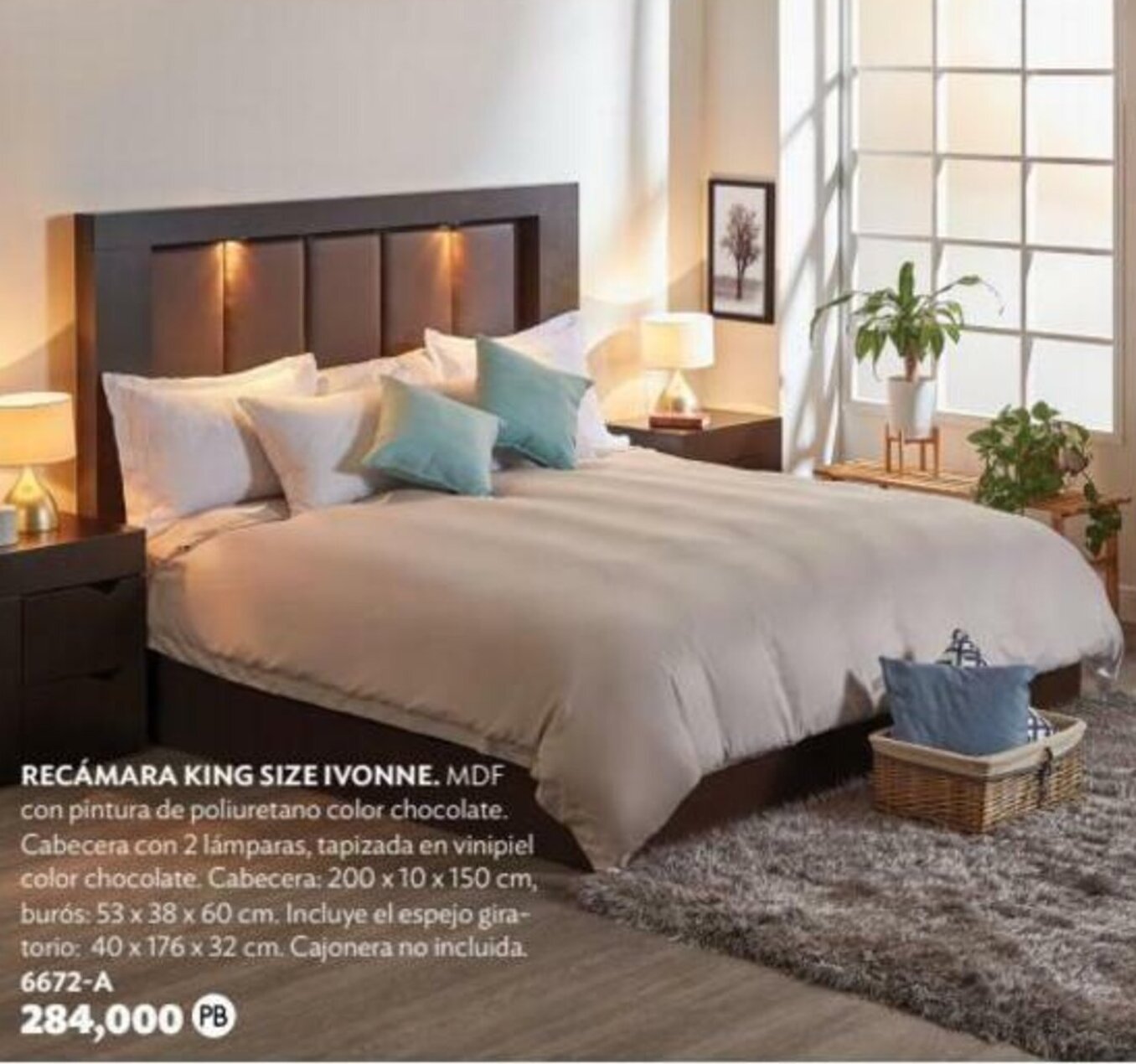 Recámara King Size Ivonne 6672-A oferta en BetterWare