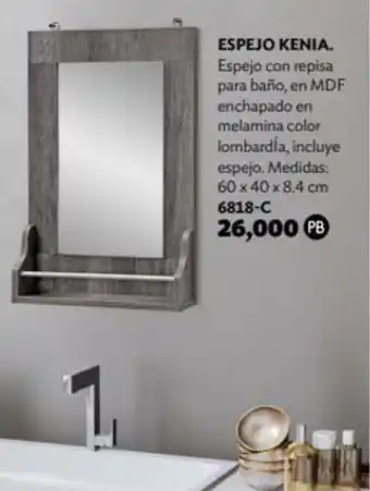 Espejo Kenia 60x40x8.4cm 6818-C