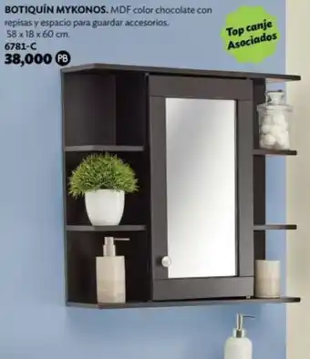 BetterWare Botiquín Mykonos 58x18x60cm 6781-C oferta