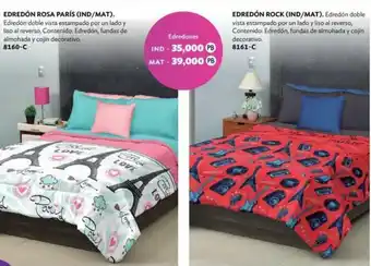 BetterWare Edredón Rosa París 8160-C, Edredón Rock 8161-C oferta