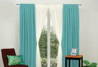 Set de Cortinas de Tirantes 140x225cm 8074-TUR/GRS/BCO-D