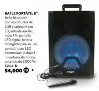 Bafle Portátil 8" 5211-D