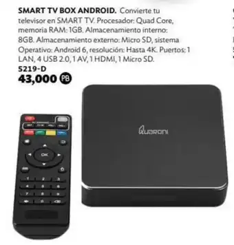 Smart TV Box Android 5219-D