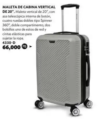 Maleta de Cabina Vertical de 20" 4330-D