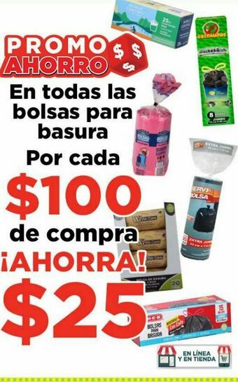 HEB Bolsas de basura oferta