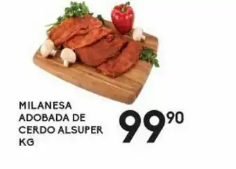 Alsuper Milanesa adobada de cerdo alsuper kg oferta
