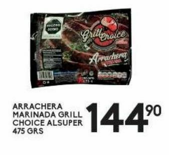 Alsuper Arrachera marinada grill choice alsuper 475g oferta