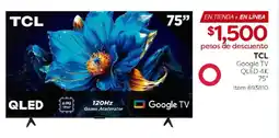 Costco TCL Google TV 75" oferta
