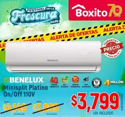 Boxito BENELUX 40 Minisplit Platino On/Off 110V oferta