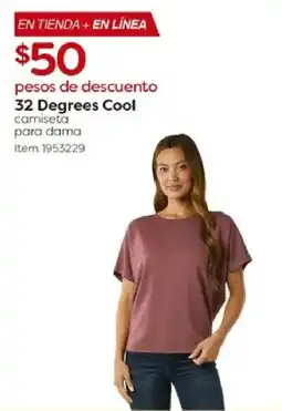 Costco 32 Degrees Cool camiseta para dama oferta