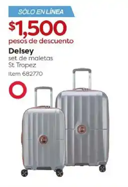 Costco Delsey set de maletas oferta