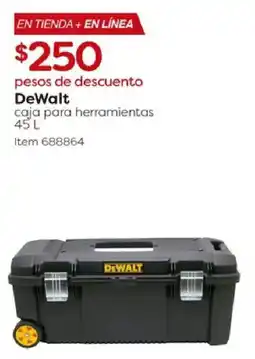 Costco DeWalt caja para herramientas 45 L oferta