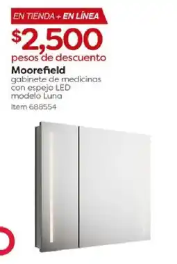 Costco Moorefield gabinete de medicinas con espejo LED oferta