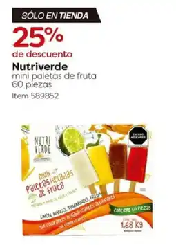Costco Nutriverde mini paletas de fruta oferta