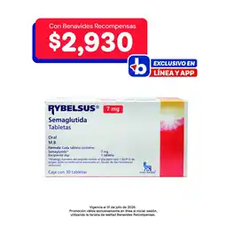 Farmacias Benavides 7 mg Semaglutida oferta