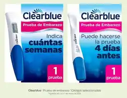 Soriana Híper Clearblue prueba de embarazo oferta
