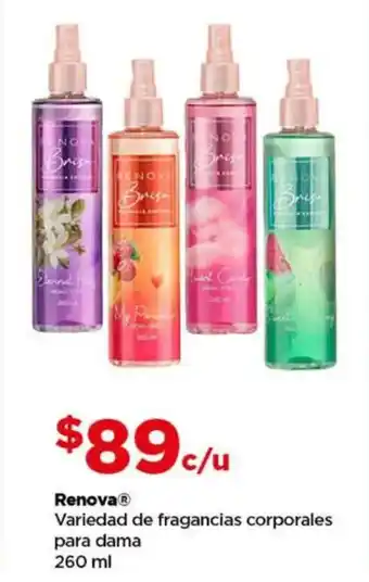 Renova fragancias corporales para dama