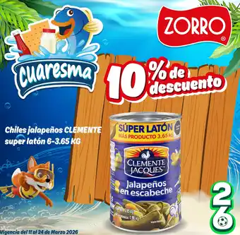 Clemente Jacques jalapeños en escabeche