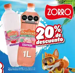Zorro Bonafont levité o aguas frescas oferta