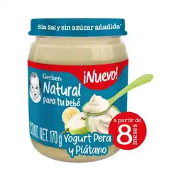 Farmacias Benavides Papilla sabor Yogurt Pera y Platano a partir de 8 Meses oferta