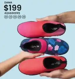 Soriana Híper Dama aquashoes oferta
