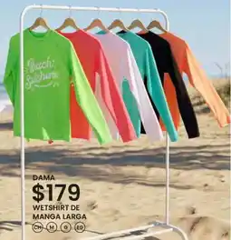 Soriana Híper Dama wetshirt de manga larga oferta