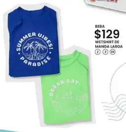 Soriana Híper Beba wetshirt de manga larga oferta