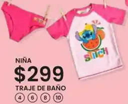 Soriana Híper Niña traje de baño oferta