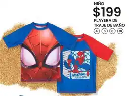 Soriana Híper Niño playera de traje de baño oferta