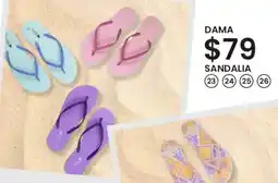 Soriana Híper Dama sandalia oferta