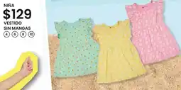 Soriana Híper Niña vestido sin mangas oferta