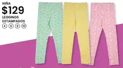 Soriana Híper Niña leggings estampados oferta