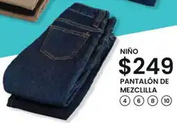 Soriana Híper Niño pantalón de mezclilla oferta