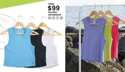 Soriana Híper Dama playera sin mangas oferta