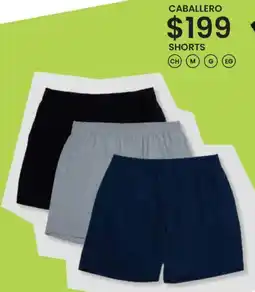 Soriana Híper Caballero shorts oferta