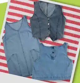 Soriana Híper Dama chaleco mezclilla oferta