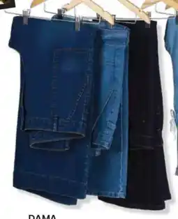 Soriana Híper Dama pantalón mezclilla oferta