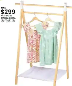 Soriana Híper Niña vestido de manga corta oferta