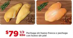 Bodega Aurrerá Pechuga sin hueso fresca o pechuga con sin piel oferta