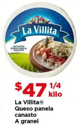 Bodega Aurrerá La villita queso panela canasto A granel oferta