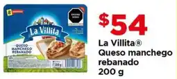 Bodega Aurrerá La villita queso manchego rebanado oferta