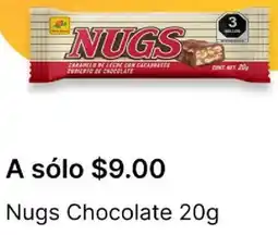 OXXO Nugs chocolate oferta