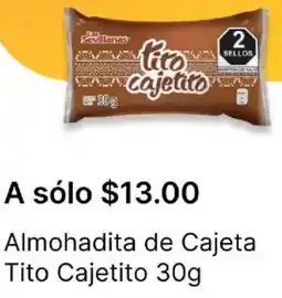 OXXO Tito cajetito almohadita de cajeta oferta