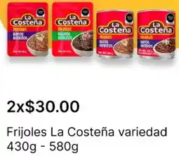 OXXO La costeña frijoles variedad oferta