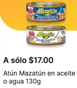 OXXO Mazatún atún en aceite o agua oferta