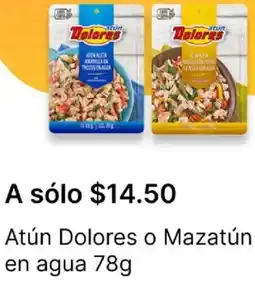 OXXO Dolores o mazatún atún en agua oferta