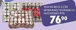 Alsuper Huevo bco c/30 mybrand/ dorado o huevisimo oferta